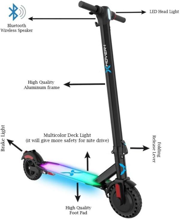 اسکوتر برقی Hover-1 مدل Edge RGB - Image 4